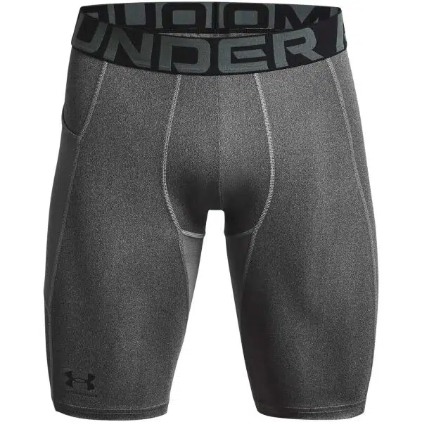 Under Armour HG ARMOUR LONG SHORTS Pánske kompresné kraťasy, sivá, veľkosť S