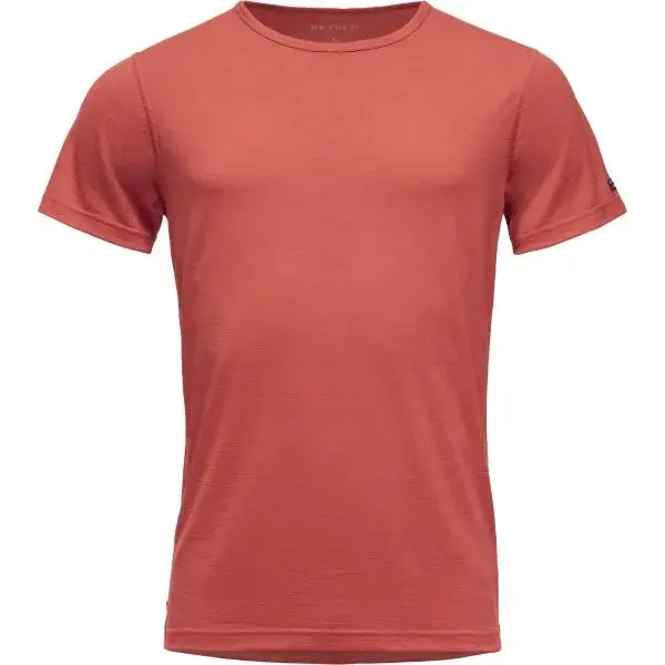 Devold BREEZE MERINO 150 T-SHIRT Pánske tričko, červená, veľkosť