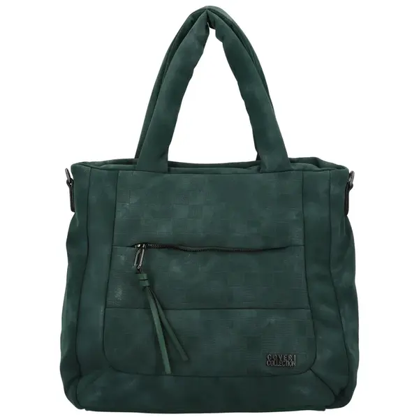 Dámská kabelka do ruky tmavě zelená - Coveri Natani