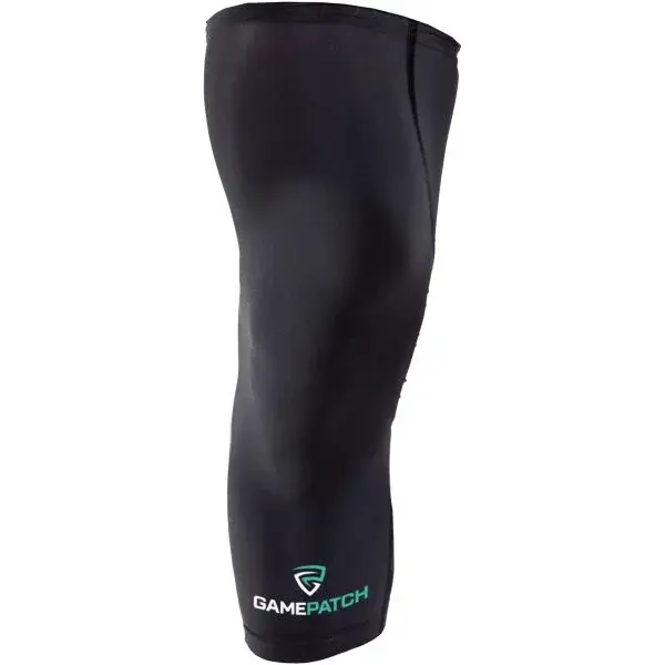 GAMEPATCH COMPRESSION LEG SLEEVE Kompresný unisex návlek, čierna, veľkosť