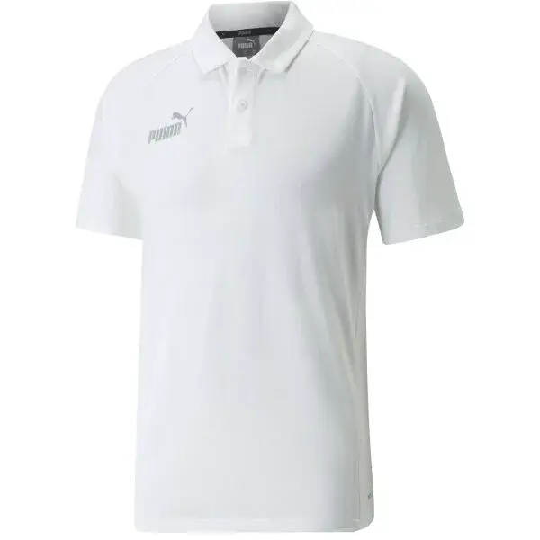 Puma TEAMFINAL CASUALS POLO Pánske tričko, biela, veľkosť