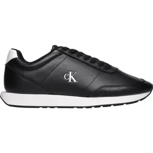 Calvin Klein RETRO RUNNER ESS LTH Nízka obuv, čierna, veľkosť