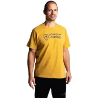 ADVENTER & FISHING CARP Pánske bavlnené tričko, žltá, veľkosť