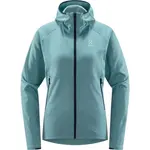 HAGLÖFS SKUTA HOOD W Dámska mikina, tyrkysová, veľkosť