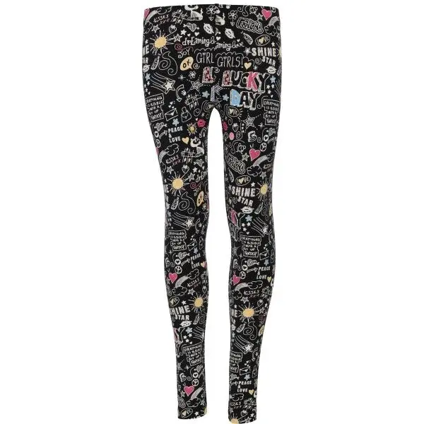 Lewro YEDDA Dievčenské legíny, čierna, veľkosť 116-122