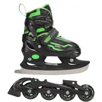 Zealot ADAPTA 2IN1 Detské in-line korčule a korčule na ľad v jednom, čierna, veľkosť