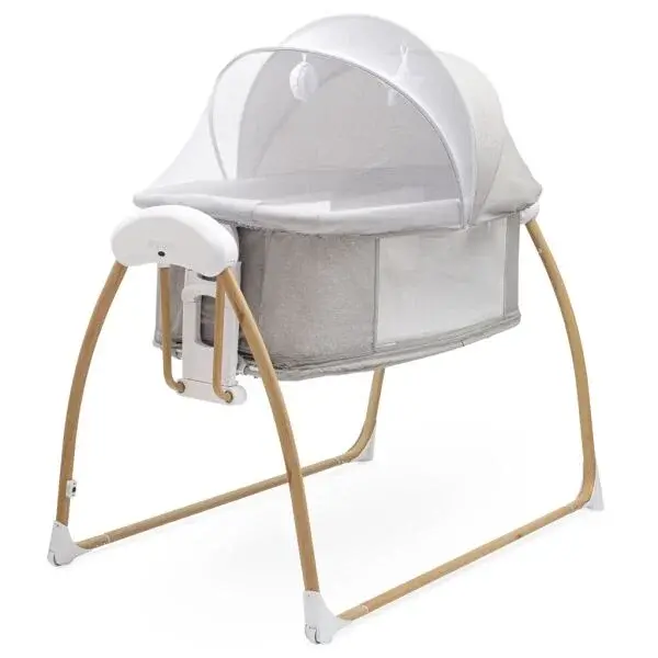 NEW BABY SMART 3v1 Detská postieľka, sivá, veľkosť