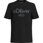 s.Oliver LOGO T-NOOS Pánske tričko, čierna, veľkosť
