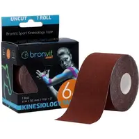 BronVit SPORT KINESIO TAPE CLASSIC Kinezio tejp, hnedá, veľkosť