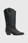 Kožené kovbojské topánky AllSaints Carina Boot
