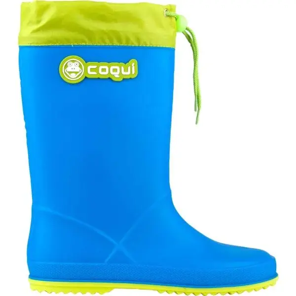 Coqui RAINY COLLAR Detské čižmy, modrá, veľkosť