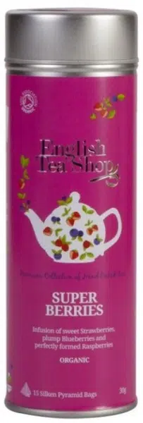 English Tea Shop Super ovocný čaj BIO 15 pyramidek v plechovke