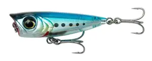 Savage gear wobler micro popper ghost sardine - 4,3 cm 3 g