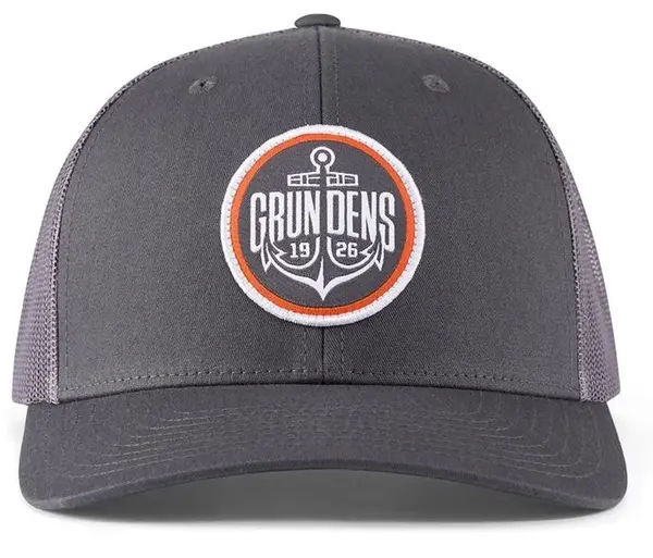 Grundéns šiltovka logo anchor trucker charcoal