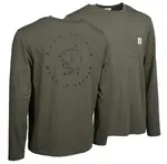 Nash tričko make it happen carp logo long sleeve t-shirt green - l
