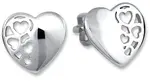 Soliter Jemné náušnice z bieleho zlata Srdiečka 231 001 00648 07