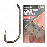 Nash háčiky twister long shank micro barbed 10 ks-veľkosť 8