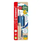 Ergonomické plniace pero pre pravákov - STABILO EASYbirdy Timber modrá vr. bombičky