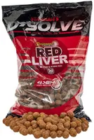 Starbaits rozpustné boilie d-solve boilies red liver 2,5 kg 20 mm