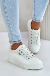 Women's insulated platform sneakers Big Star white