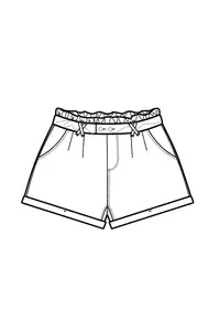 Marisse Women's Shorts L-Sh-4002 Off White