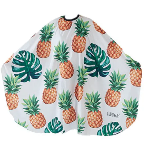 Kadeřnická pláštěnka na stříhání Eurostil Professional - ananas - kovový háček (07575) + dárek zdarma