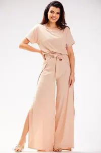 Awama Woman's Trousers A589 Beige