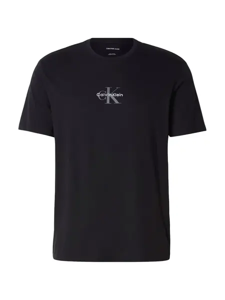 Calvin Klein Jeans Tričko  sivá / čierna / biela