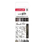 UNI PIN Creative Writting - Brush Art, sada linerů mix barev - 5 ks (EFB/ BR)