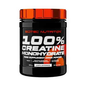 Scitec Nutrition 100% Creatine Monohydrate 300 g jahoda-zelený čaj