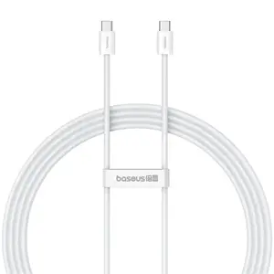 Datový kabel Baseus Superior Series 2 Fast Charging USB-C - USB-C 30W 1m, bílá