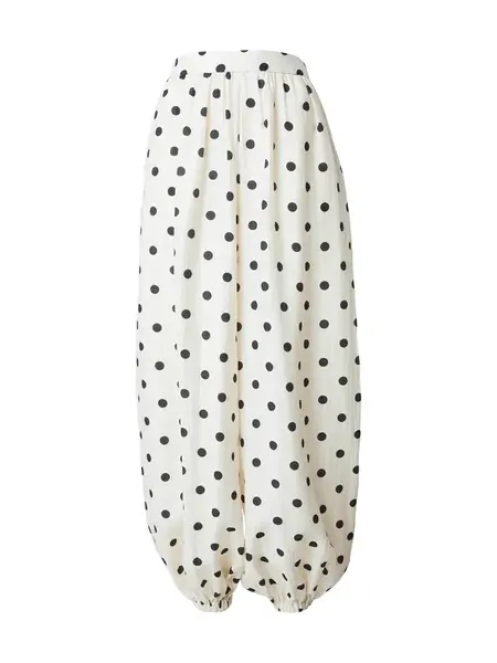 TOPSHOP Nohavice 'TSLINEA'  čierna / biela