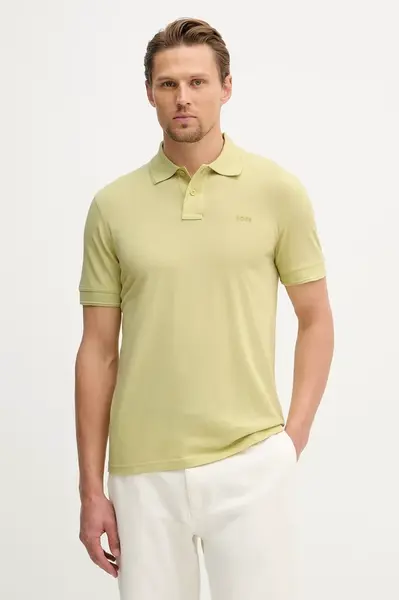 BOSS Orange polo pánské bavlněné Prime