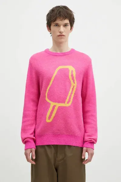 Icecream Svetr z vlněné směsi ICECREAM Popsicle Crewneck