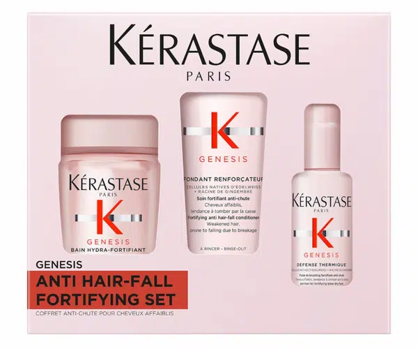Dárková cestovní sada pro vlasy se sklonem k padání Kérastase Genesis Essentials Set + dárek zdarma