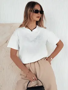Dámské tričko basic PRINCY Barva Bílý DSTREET