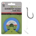 Korum návazec limitless quickstop feeder hair rigs 8 ks 1 m - 0,21 mm velikost 12
