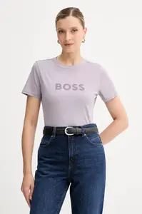 BOSS Orange Bavlnené tričko BOSS Orange BOSS ORANGE C_Elogo_5