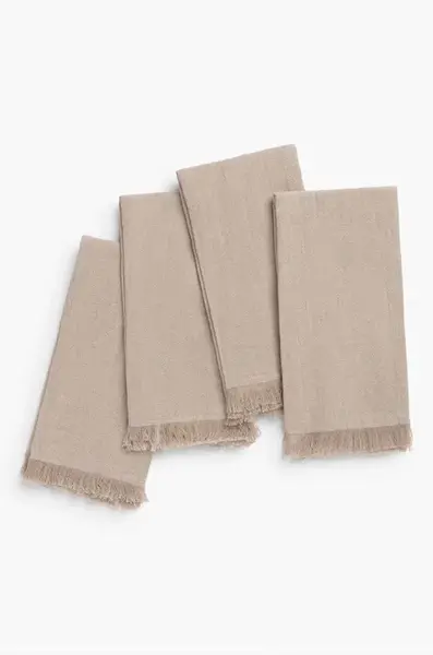 Sada bavlněných ubrousků Calma House Servilleta 4-pack