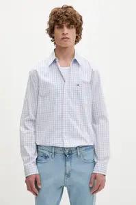 Tommy Jeans košile pánská bavlněná
