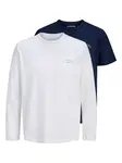 Jack & Jones Junior Tričko 'College'  modrá / biela