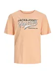 Jack & Jones Junior Tričko  piesková / čierna / biela