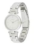 DKNY Analógové hodinky 'Essential Mini'  strieborná / perlovo biela