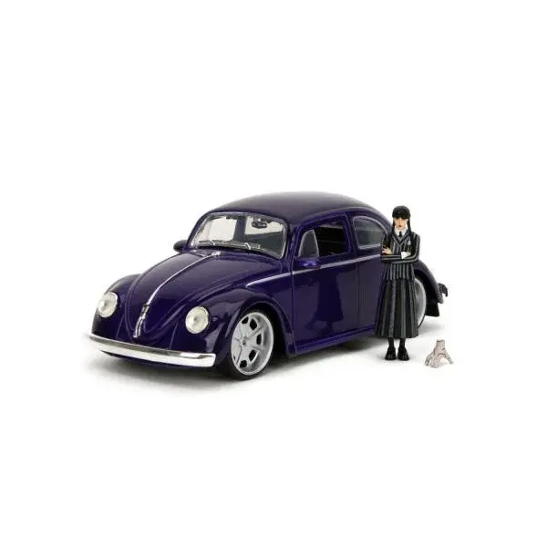 Wednesday auto 1972 VW Beetle 1:24 a figurka Wednesday