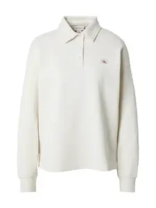 Calvin Klein Jeans Mikina  biela