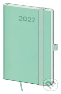 Kapesní diář 2027 A6 Print Pop světle zelený