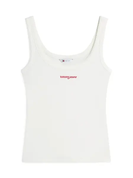 Tommy Jeans Top  červená / biela