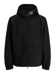 JACK & JONES Prechodná bunda 'JCOUnion'  čierna / biela