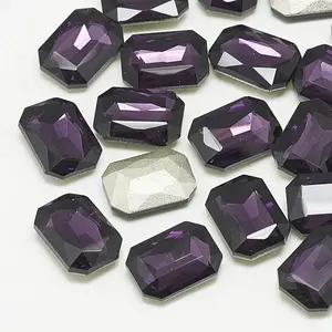 Pointed Back Glass Rhinestone Cabochons