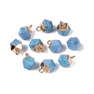 Dyed Synthetic Turquoise Pendants